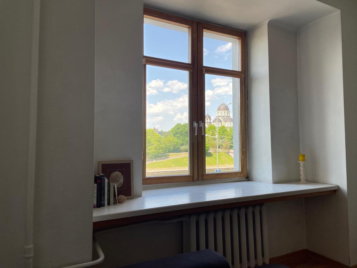 A Cozy Apartment With A Wonderful View Of The River In The Old Town Of Βίλνιους Εξωτερικό φωτογραφία